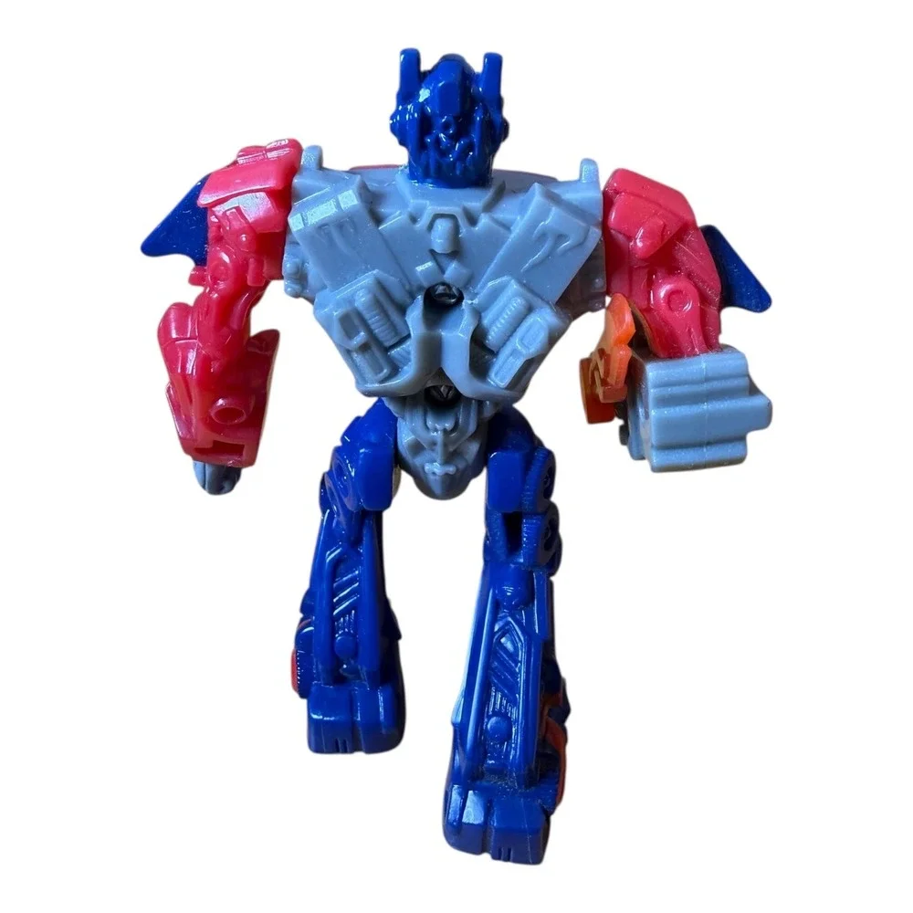 Transformers Optimus Prime Action Figure Blue Red Gray Toy Collectible McDonalds
